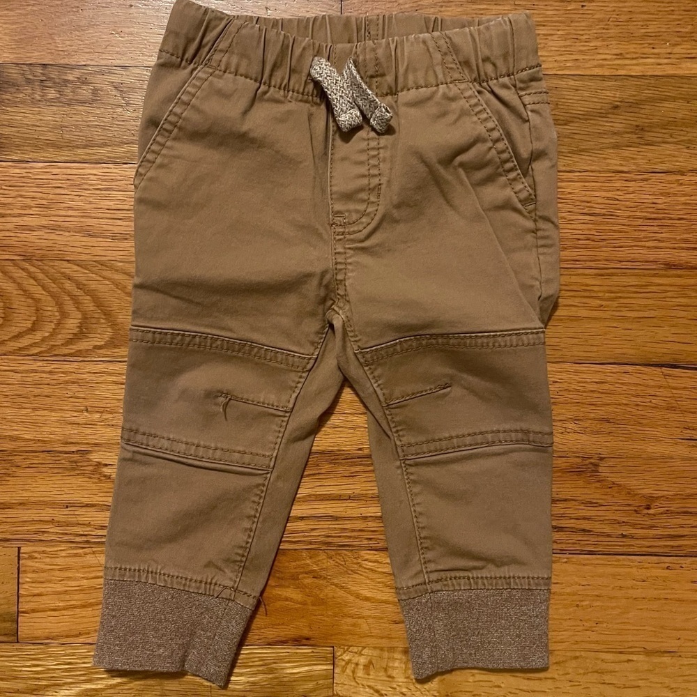 Cat & Jack | Khaki Pull On Joggers | 12 mo
